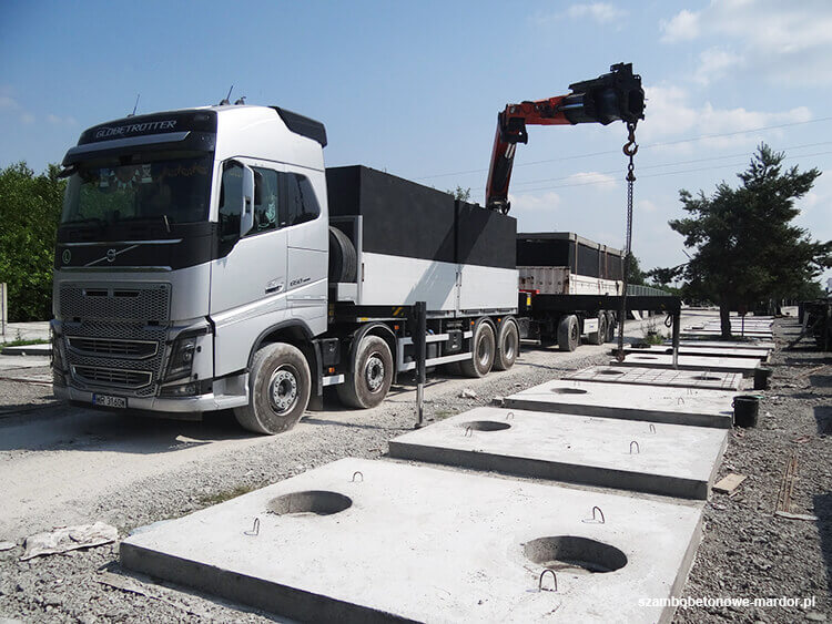 Monolityczne zbiorniki betonowe z certyfikatem EU do montażu w Ustce